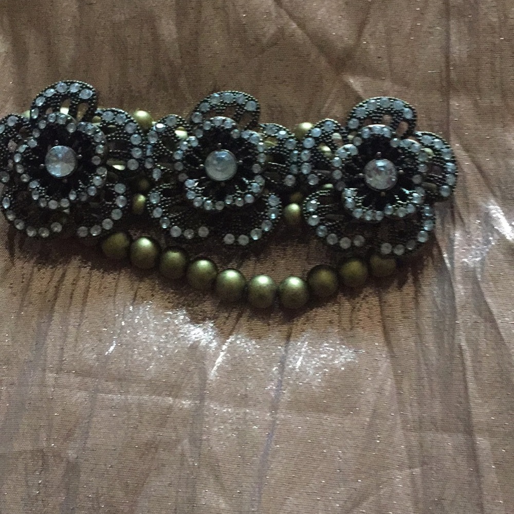 Bronze pearl bracelet